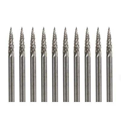 

g type rotary burr 10 pcs 3x3mm tungsten carbide wood carving file