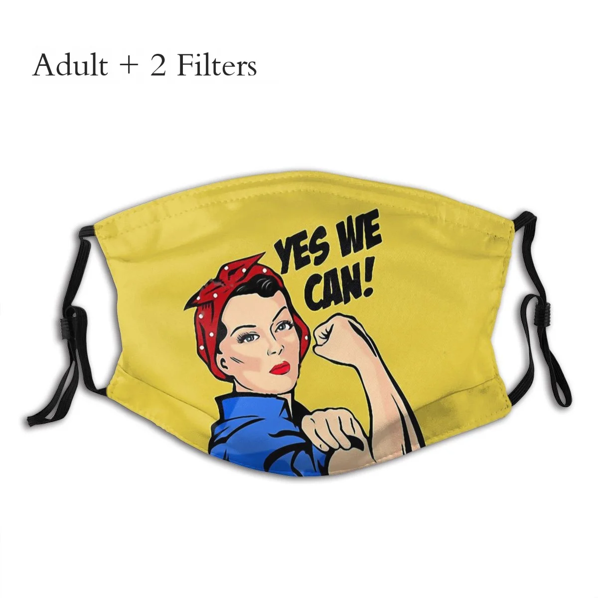 Yes We Can Rosie The Riveter Mouth Masks Roy Lichtenstein Pop Art Comics New Trend Cotton Mascarilla Hygienic With PM2.5 Filters