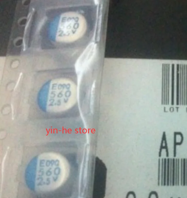 25PCS APXE2R5ARA561MF61G 2.5V560UF 6.3X6 1 SMD Capacitor APXE2R5ARA561MF61G 560UF 2.5V 6.3*6.1