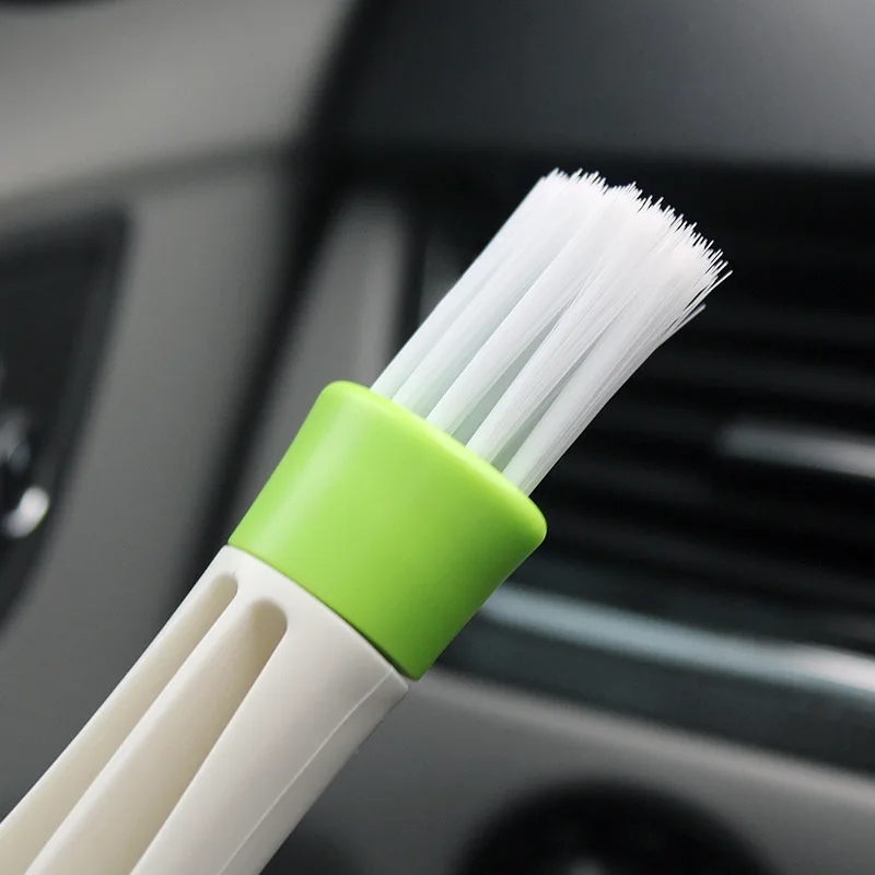 Car Air Vent Cleaning Brush Auto Detailing Conditioner Grille Deep Crevice Dust Remover Mutifunctional Microfibre Brush