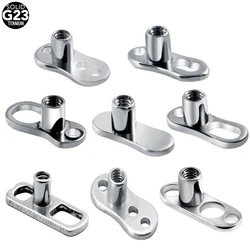 10Pcs/20Pcs/50Pcs G23 Titanium Dermal Anchor Base Surface Barbell Piercings Micro Skinner Diver Dermal Base Sexy Body Jewelry