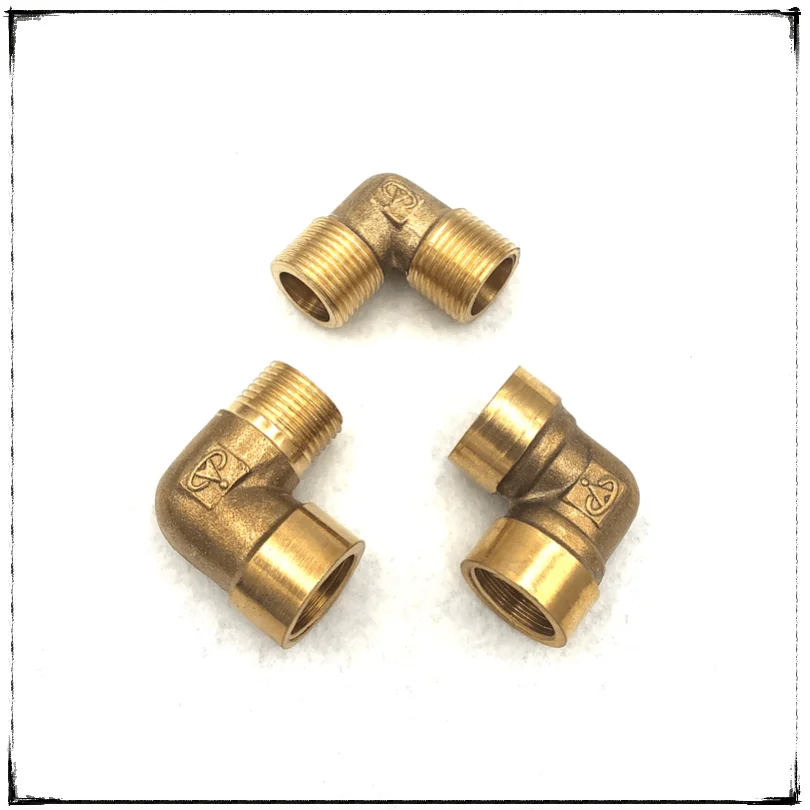 2-8Pcs/Lot Female /  Male Thread Brass Elbow 1/8