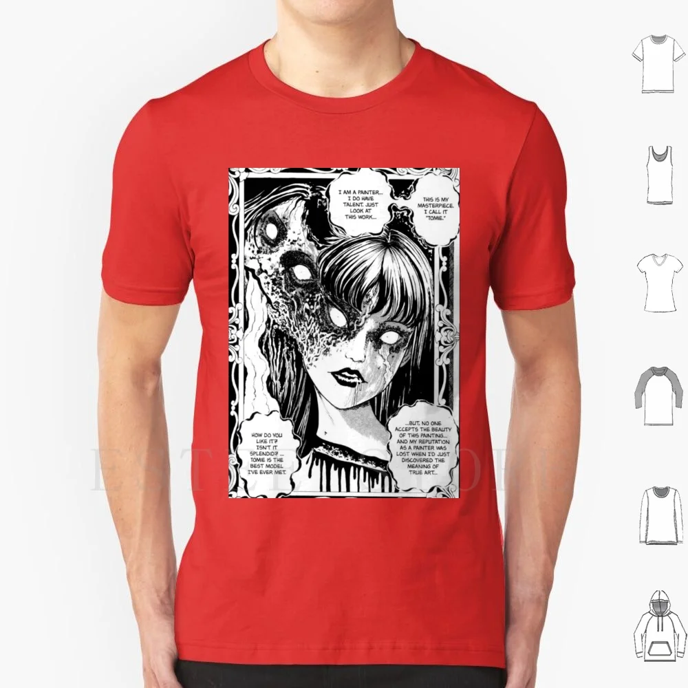 Captured Beauty T Shirt Print Cotton Horror Tomie Japanese Anime Manga Fan Scary Womens