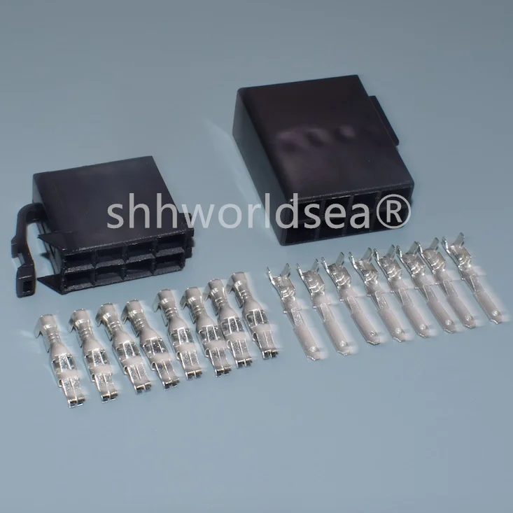 Shhworldsea 8 دبوس 3.5 مللي متر السيارات ذكر أنثى كابل شعبية الصوت القرن لشركة فولكس فاجن CD ISO الأسلاك موصل قابس دبوس 106455 962189-1