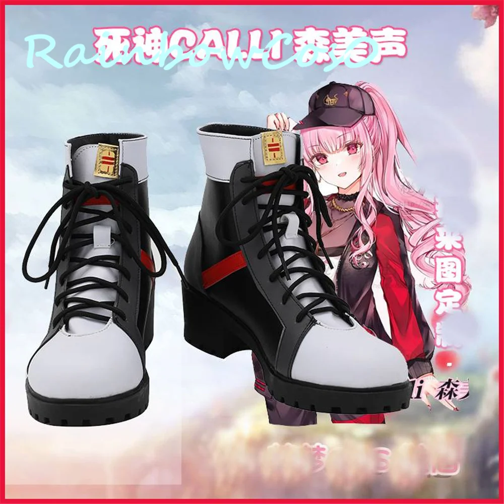 VTuber Hololive  Mori Calliope Cosplay Shoes Boots Christmas Game Anime Halloween W1708