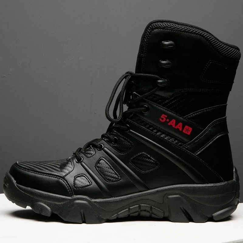 Outdoors Hiking Boots Waterproof Men's shoes Men Military Boots Tactical Boots Military Training Wearable Desert Combat Boots