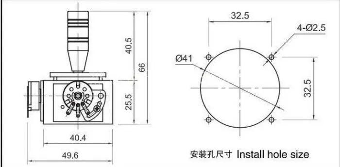 100% new JH-D202X-R2/R4 5K 10K Electric Joystick Potentiometer 2-axis 2D Monitor Keyboard Ball Joyrode Controller switch