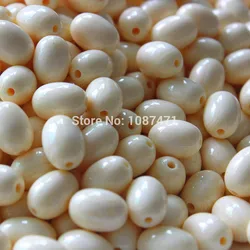 400pcs 8mmx12mm 100pc  50pcs  egg Shape high imitation synthetic ivory beads jewelry accessories Decoration