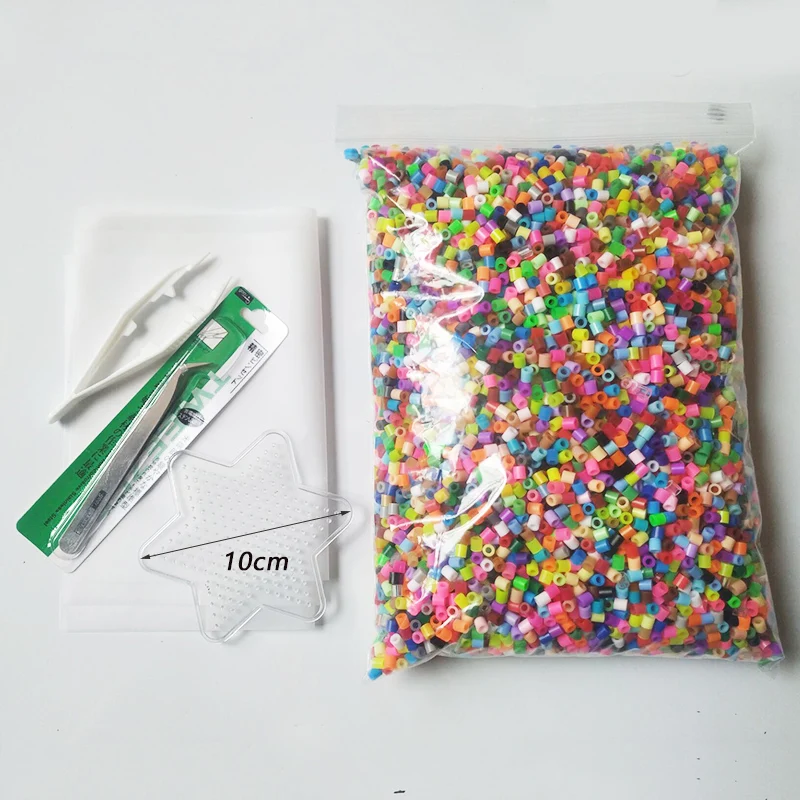 500g 8000 stuks 5mm Hama Beads (1 sjabloon+3 strijkpapier+2 pincetten) Mini Hama Fuse Beads DIY Educatief Speelgoed voor Kinderen Gratis Verzending