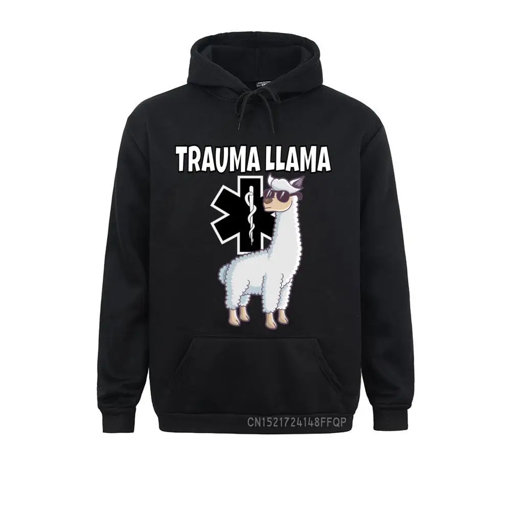 

Trauma Llama EMT Design EMS Medic Gift Pullover High Quality Women's Sweatshirts Hoodies Vintage Hoods