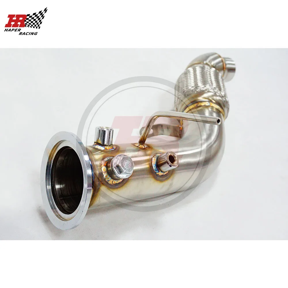 HP RACING Stainless Steel 304 Downpipe For M57N2 E60 E61 E90 335D 535D 330D 2003-2010 218-235 HP