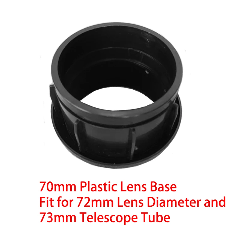 70mm Refractive Double-separate Achromatic Lens with Spacer DIY Optical Glass Coated Objective Lens for Astronomical Telescope