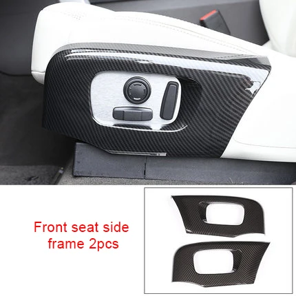 

For LR Range Rover Velar carbon fiber Front seat side frame 2pc