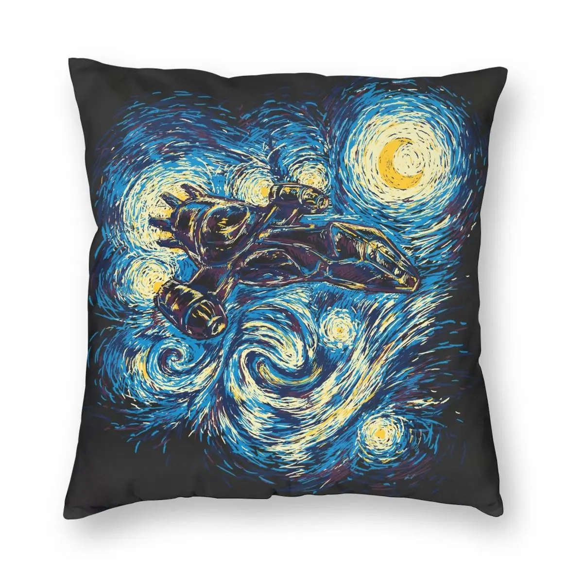 

Starry Flight Square Pillowcase Polyester Linen Velvet Creative Zip Decor Bed Cushion Cover Wholesale