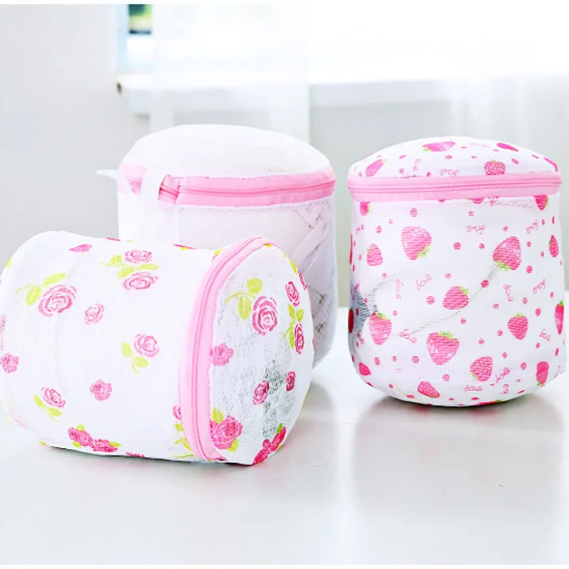 Floral Color Clothes Laundry Bags Net Bra Wash Bag Zipper Washing Machine Bags Mesh Underwear Organizer Bathroom Tools