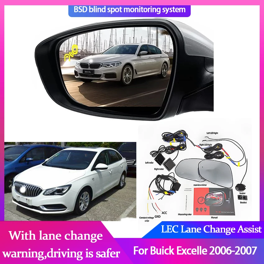 

Car Blind Spot Mirror Radar Detection System for Buick Excelle 2006-2007 BSD Microwave Monitoring Assistant Driving Security