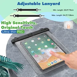 Funda impermeable para tableta Universal para Ipad, Samsung, Xiaomi, bolsa seca para natación, funda subacuática, bolsa a prueba de agua, funda para teléfono, funda para playa