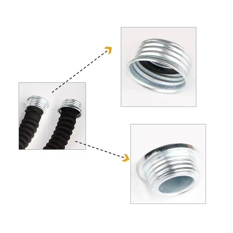 Imagem -03 - Interface Máscara de Gás Tubo de Respiração Resistente ao Desgaste Máscara de Gás Anti-envelhecimento e Filtro Acessórios de Conexão da Máscara de Gás da Tubulação 0.5m 1m 5m