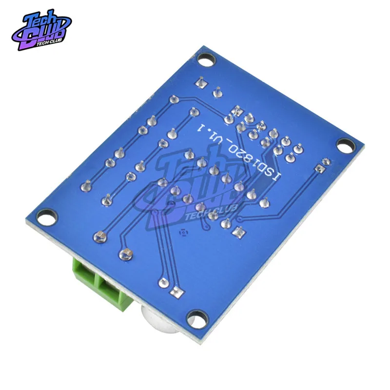 3 ~ 5V ISD1820 modulo di registrazione e riproduzione della scheda audio/vocale versione PCB blu modulo di registrazione del suono del microfono di bordo