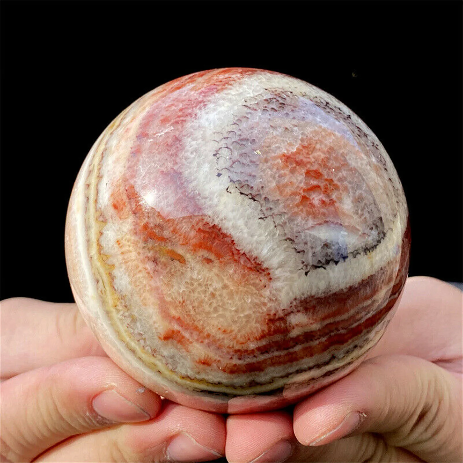 

Huge! Natural Pork Stone Ball, Quartz Crystal Red Original Ball, Mineral Reiki, Healing, Degaussing Crystal Ball