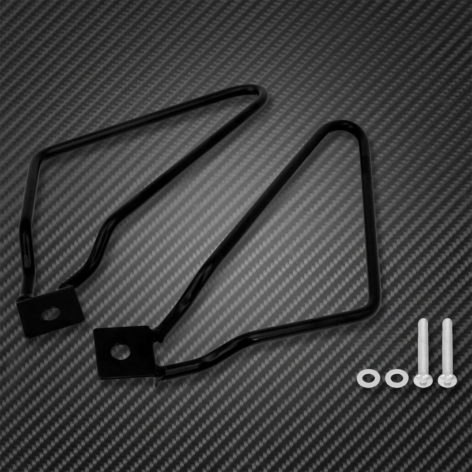 Motorcycle Black Saddle Bag Support Bars Mount Bracket For Harley Sportster 883 Iron XL883N Dyna Street Bob Fat Bob Low Rider