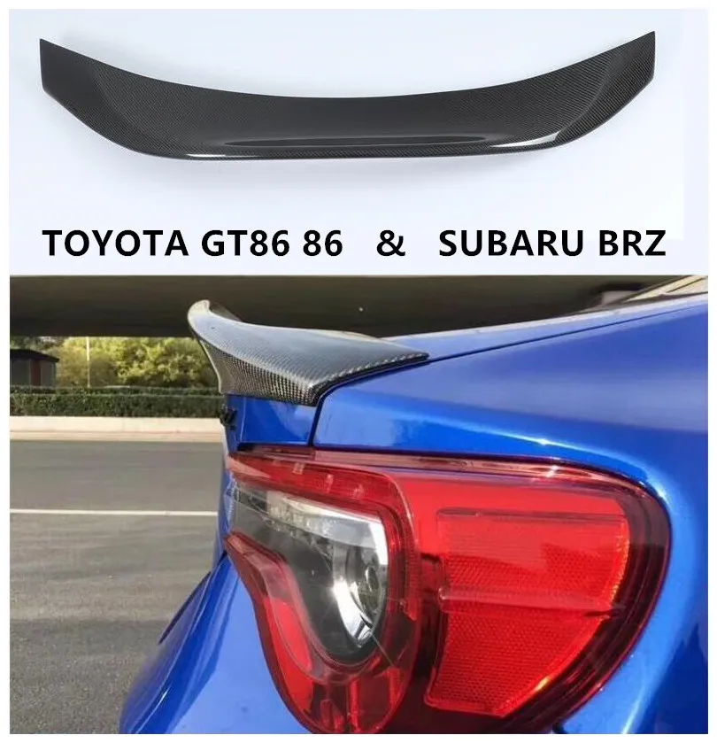 Carbon Fiber Spoiler For Toyota GT86 86 & For SUBARU BRZ 2012 2013 2014 2015 2016 2017 2018 High Quality Wing Lip Spoilers