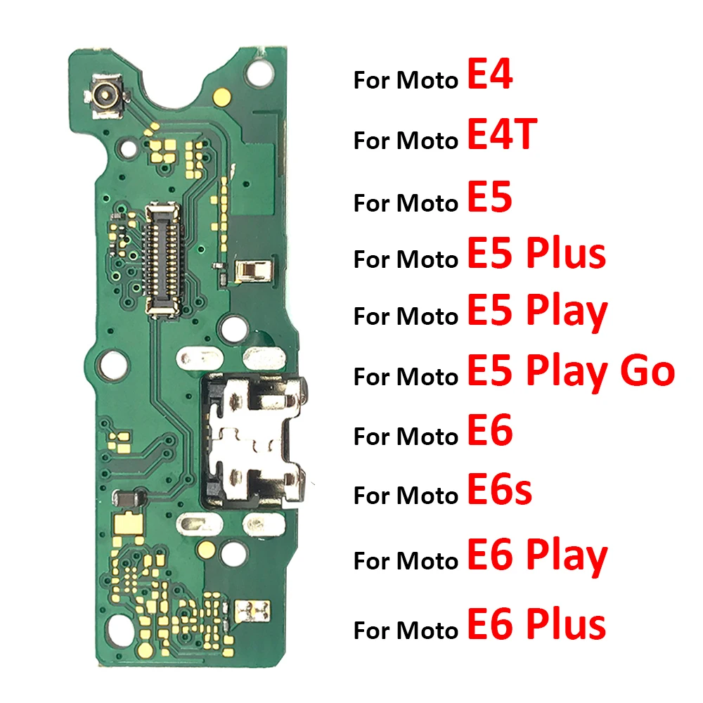 USB Charging Port Dock Charger Connector Board Flex Cable For Motorola Moto E3 E4 E4T E5 E6 Play E7 Plus E6s