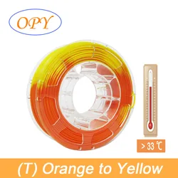 3D Temperature Color Change Filament Gradient Thermochromic 3 Color Grey Orange Yellow Red Green Blue Thermosensitive 10m 100g