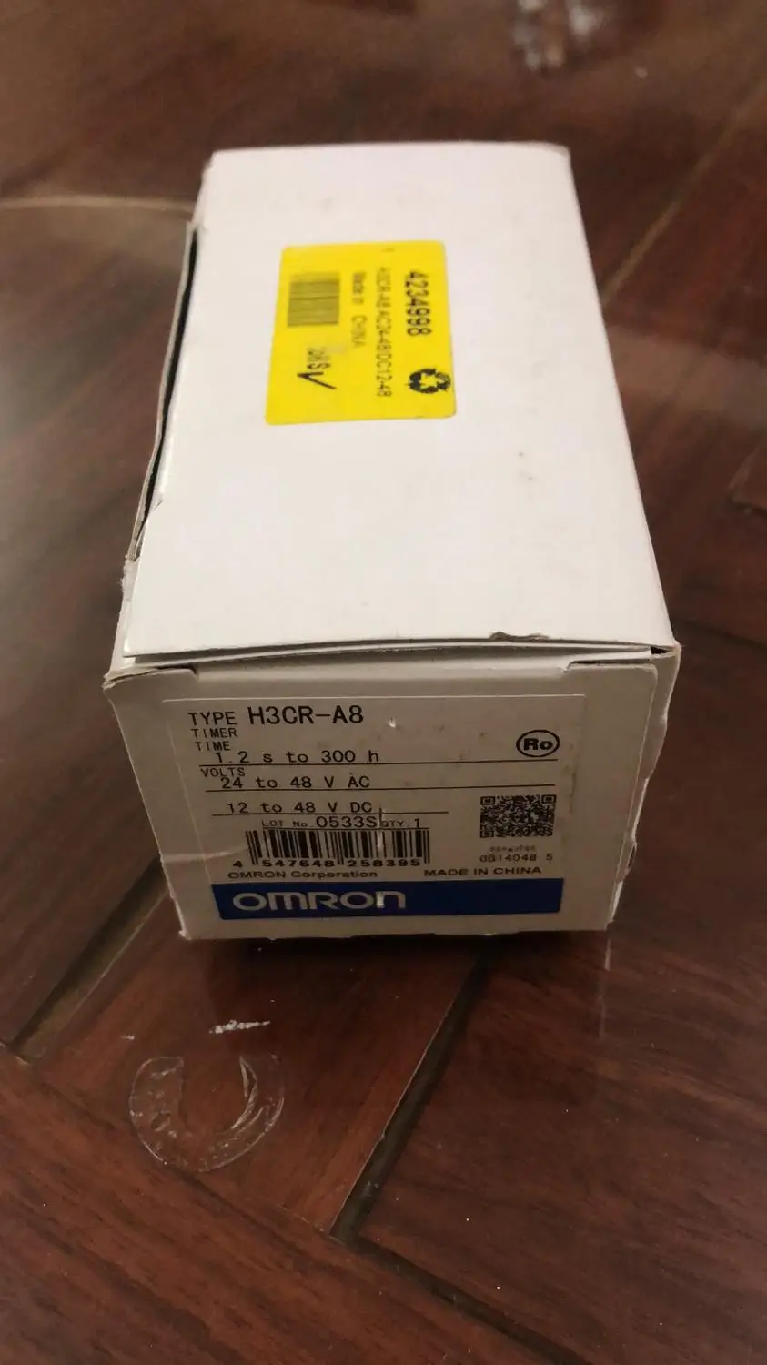 Original Omron Relé de Tempo 2448vac 12-48vdc H3cr-a8 Novo e