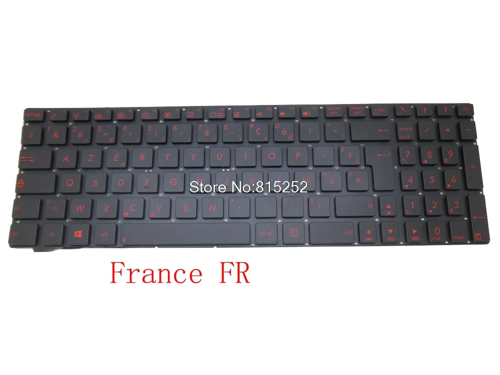 Laptop Backlit Keyboard For ASUS N56 N56DP N56DY N56VB N56VJ N56VM N56VV N56VZ N56JK N56JN N56JR France/German/HB Hebrew/Turkish