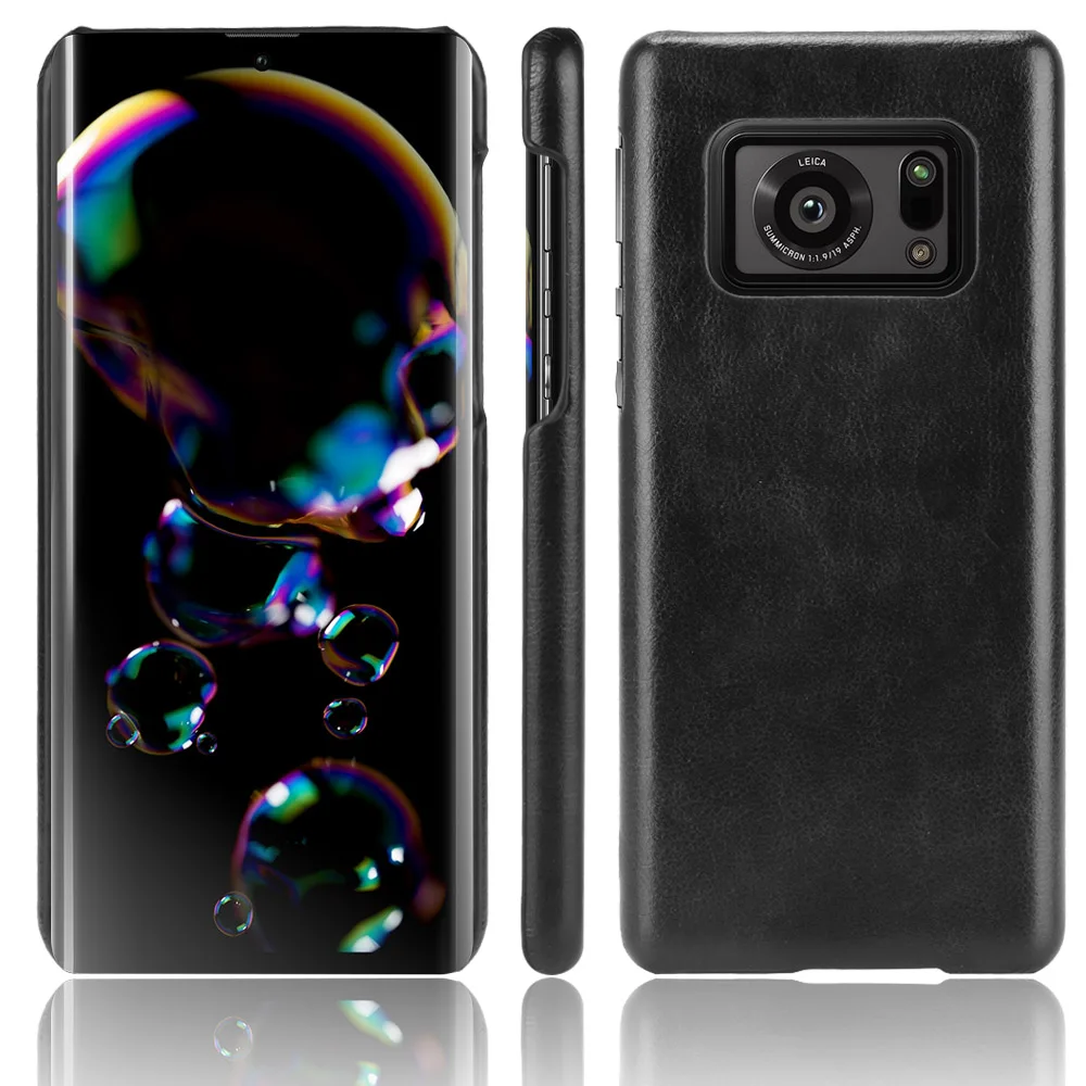 For Sharp Aquos R6 SH-51B Case Pattern Litchi Skin PU Leather and PC Book Cover For Sharp Aquos R6 Phone Case 6.6 inch