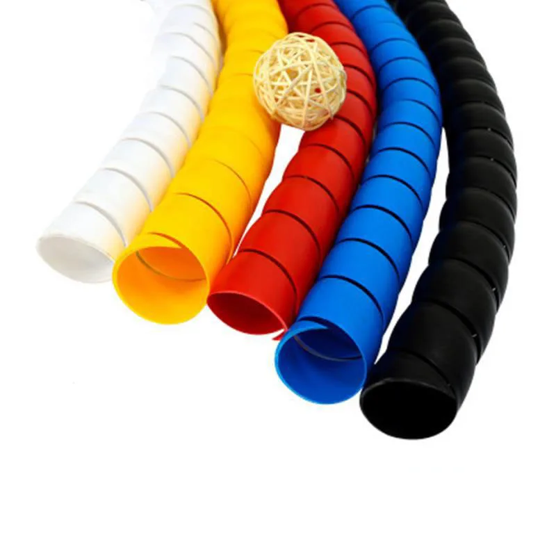 2 Meter 8 mm 10 mm Leitungsorganisator Rohrschutz Flexible Spirale Wrap Wicklung Kabel Drahtschutz Kabelhülse Abdeckrohr – Detail 1