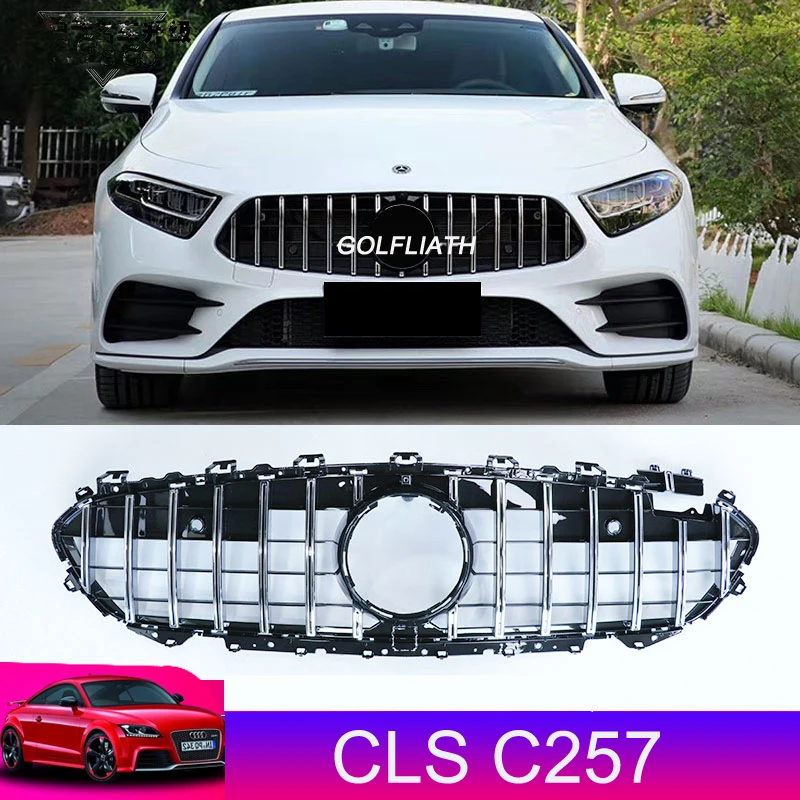 

Auto Front Grille C257 GT Grill For Mercedes CLS Class W257 Facelift 2019+ CLS300 CLS350 CLS450 CLS53 CLS400 CLS500 4Matic