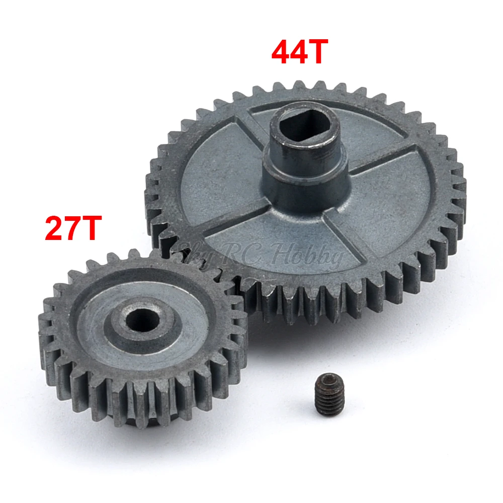 44T Reduction Gear + 27T Motor Gear Remote Control Car Part Fit for WLtoys 144001 1/14 1:14 Remote Control Car Spare Part