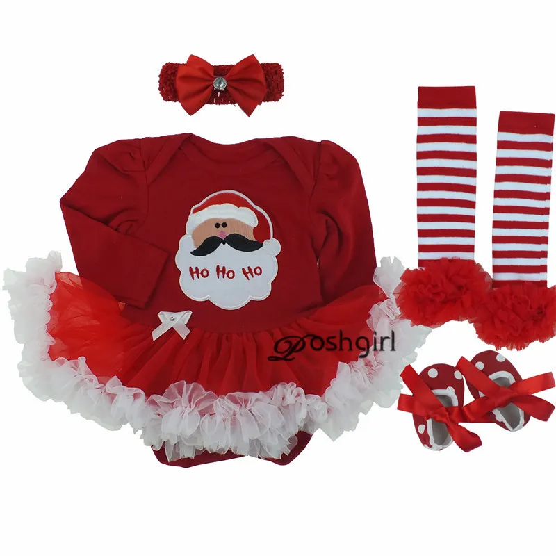 Infant Baby Girl Xmas Suit Novelty Costume NewBorn Christmas Clothing Sets Bebe Rompers Birthday Party Cosplay Gift 3 6-9 12 18M