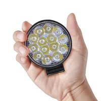 Miniluz Led de trabajo redonda para coche, foco de luz antiniebla para trabajo todoterreno, lámpara nocturna de 12/24V, 42W