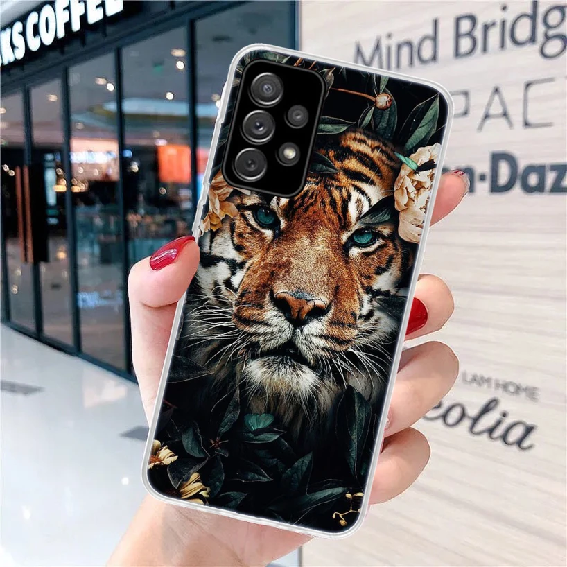 Ferocious Tiger Animal For Samsung Galaxy A15 A14 A13 A12 A55 A54 A53 A52 Phone Case A32 A35 A34 A33 A25 A24 A23 A22 A04S A03S A