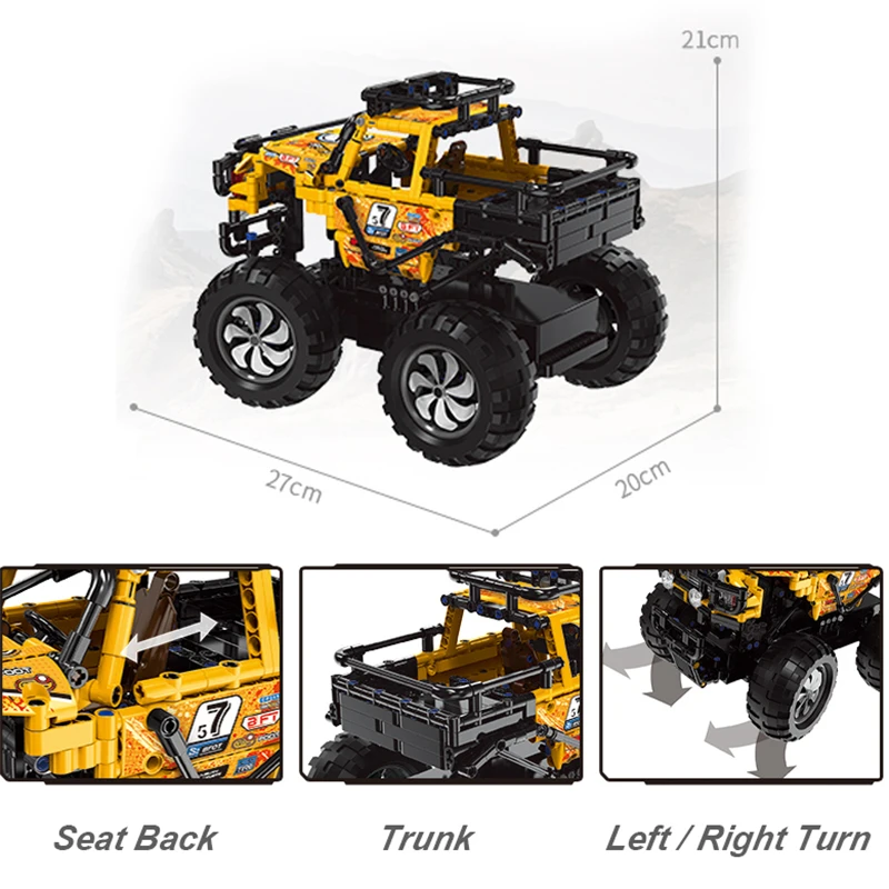 Xingbao 22002/22003 serie di auto telecomando Buggy Building Blocks RC mattoni per auto fuoristrada kit di modelli giocattoli da collezione