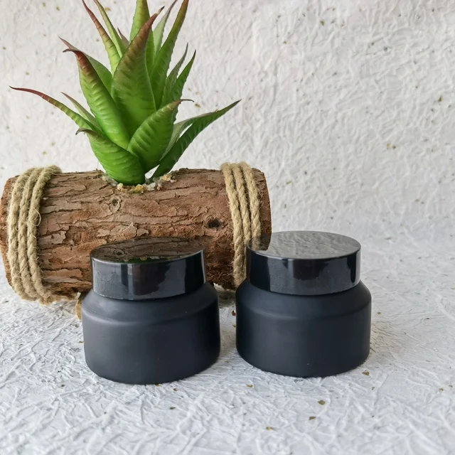 

Empty Portable Mini Refillable Skin Care Cream Jar With Plastic Lid Cosmetic Containers Makeup Jars 15g 30g 50g Black Brown Blue