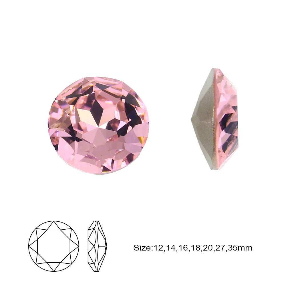 12-35mm Round k9 Crystal Glass Rhinestones Fancy Stones Glitter DIY Diamonds For Jewelry Clothing Garment Beads Decoration 3001