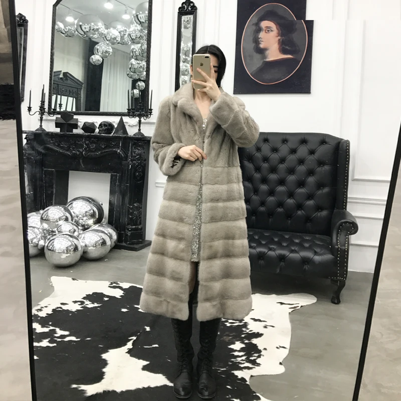 

Real 100% Winter Women Warm Jackets and Coats Mink Fur Coat Abrigos Mujer Invierno 2020 YL001 YY712