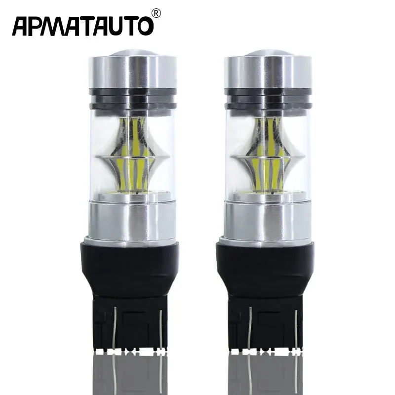 2x T20 7443 W21/5W 1200LM 992 LED Bulb 100W 3030 20SMD Car Fog Light Tail Driving Lamp DRL Daytime Running Reverse ,Brake Lights