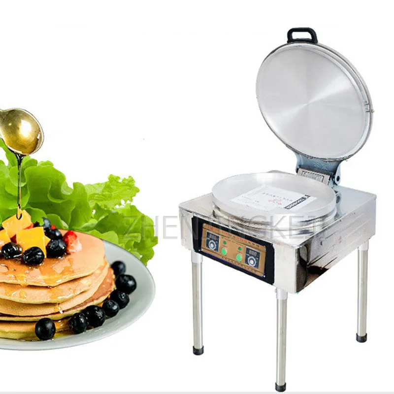 

220V Electric Bake Pan Commercial Stainless Steel Constant Temperature Double Sided Heating Scones Pizza Fried Dumplings Machine