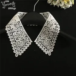 Hot sale Neckline White Lace Collar Embroidery Applique DIY lace Fabric Clothing Sewing Craft Supplies Accessories Scrapbooking