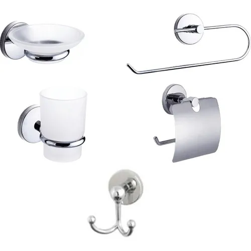 5 piece Bathroom Accessories Set Towel Holder, Bathroom Kitchen Towel-Away Bracket Luxury Bathroom Decoration Decorative Towel Ring for Shower