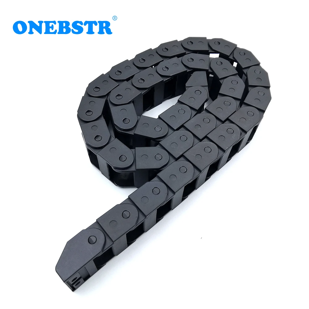 YCHEN 1 Meter 18x25mm Drag Chain Wire Carrier Cable Holder Bridge Non Opening Towline CNC Router Machine Tool Transmission Parts