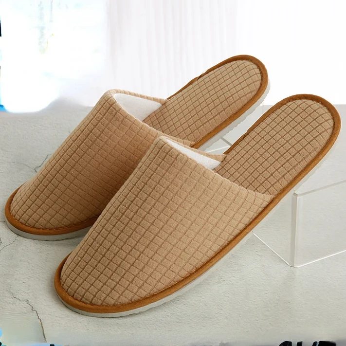 5 Pairs/Lot Winter Home Cotton Slippers Men Women Disposable Hotel Slippers Travel Slide Sandals Hospitality Guest Footwear