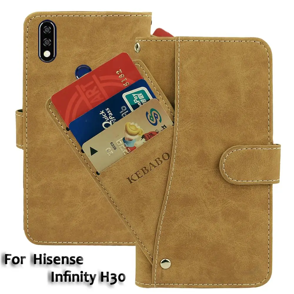 Винтажный кожаный кошелек Hisense Infinity H30 A9, чехол-книжка, роскошный чехол с отделениями для карт, магнитная подставка, защитные сумки для телефона Винтажный кожаный кошелек Hisense Infinity H30 A9, чехол-книжка, роскошный чехол с отделениями для карт, магнитная подставка, защитные сумки для телефона