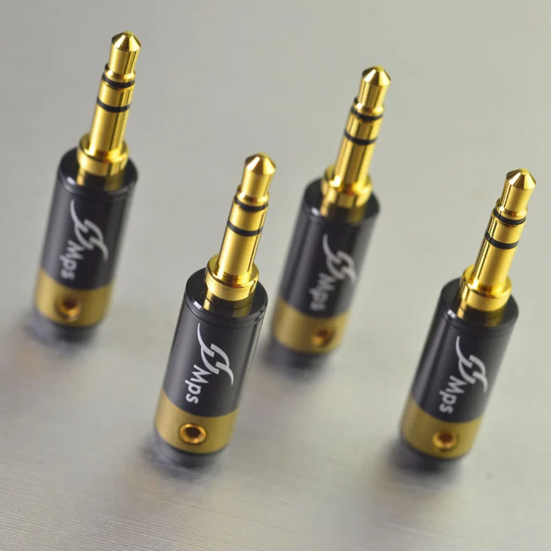 1pcs Taiwan MPS Eagle-4G/4S/6C Falcon 2.55mm/3.55mm Stegodon gold-plated 3.5mm headphone plug hifi audio recording plug