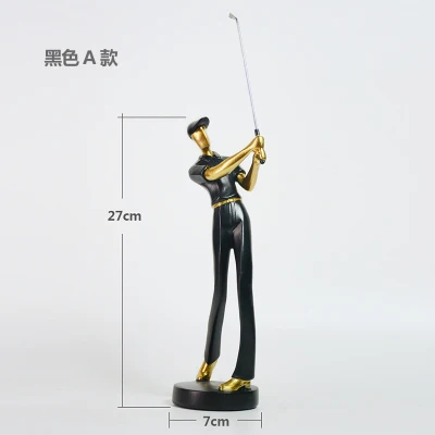 money defends Modern simplicity Golf creativity Character decoration Home living room office desktop Club art decorations